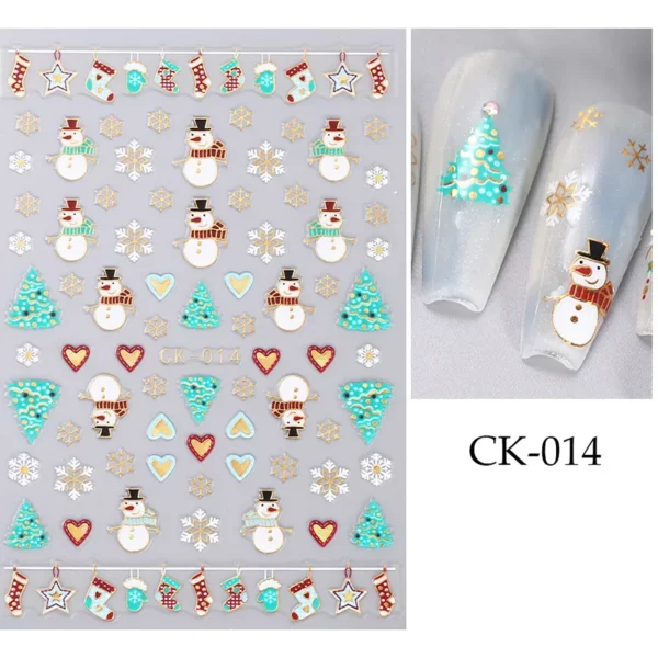Nail Art sticker Kerstmis 014