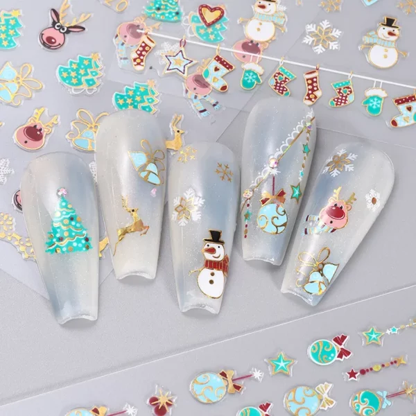 Nail Art sticker Kerstmis 013 - Afbeelding 2