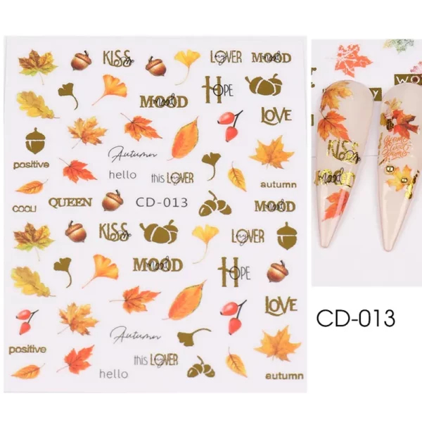 Nail Art sticker Herfst. 013 - Afbeelding 2