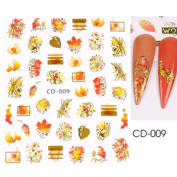 Nail Art sticker Herfst. 009 - Afbeelding 2