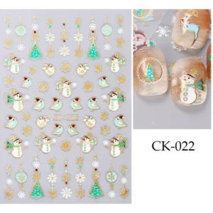 Nail Art sticker Kerstmis. 022