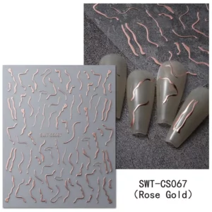 Nail Art sticker Rose Goud