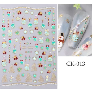 Nail Art sticker Kerstmis 013