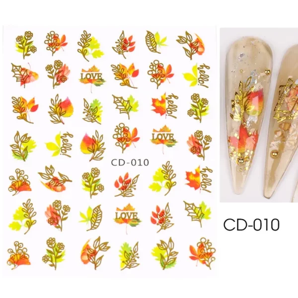 Nail Art sticker Herfst. 010 - Afbeelding 2