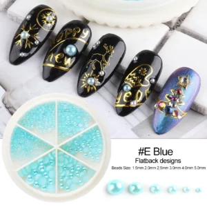 Nail Art Wheel Kerstmis blauw