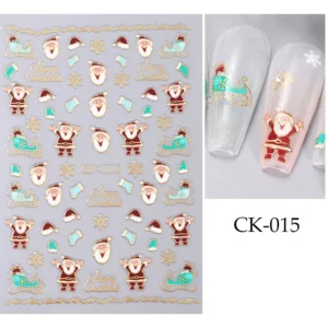 Nail Art sticker Kerstmis 015