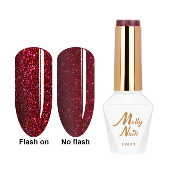 Molly Nails Duo Flashing Lights Deep Desire Hema/di-Hema vrije hybride lak 8g nr. 605 - Afbeelding 3