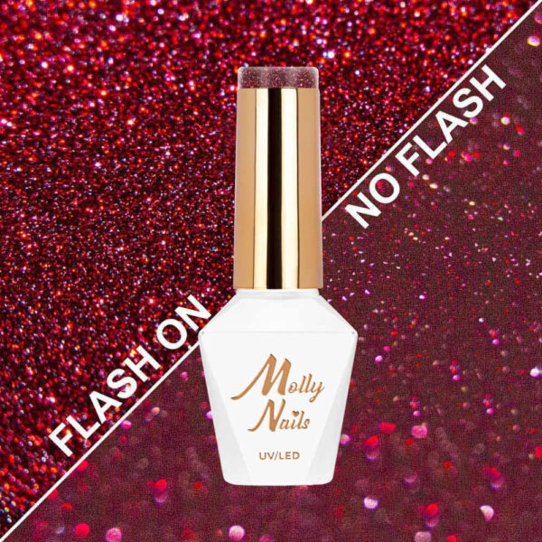 Molly Nails Duo Flashing Lights Deep Desire Hema/di-Hema vrije hybride lak 8g nr. 605