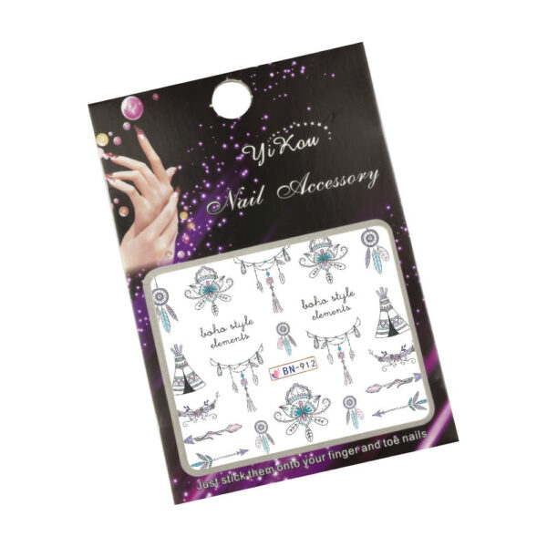 Nagelstickers, patronen, ornamenten op waterbasis BN-912