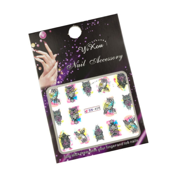 Waternagelstickers Uil BN-409