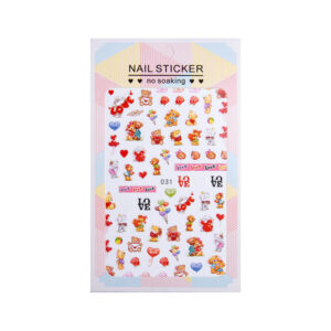 Valentijnsdag dunne zelfklevende nagelstickers nr. 031