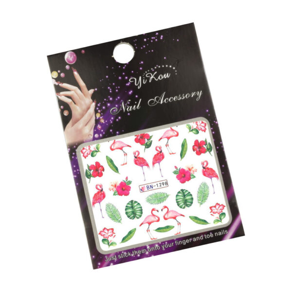 Waternagelstickers flamingo's BN-1298
