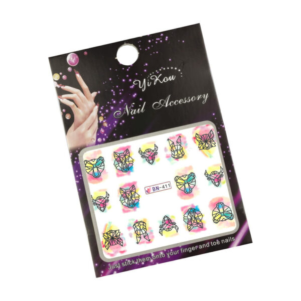 Nagelstickers dieren op waterbasis BN-411