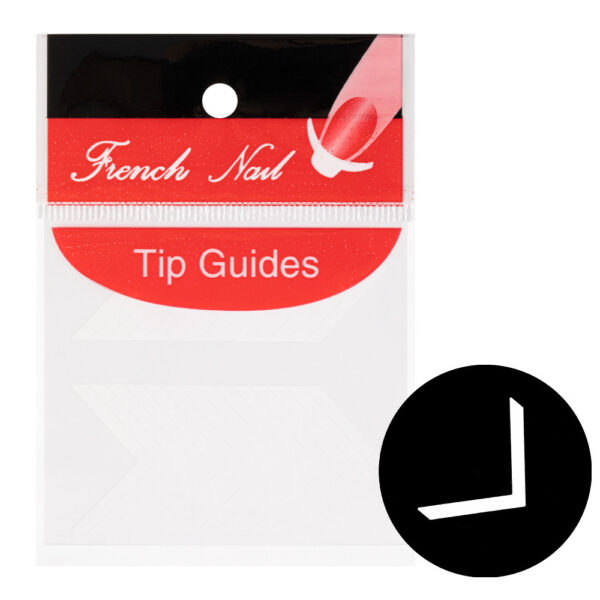 Zelfklevende stickerstrips voor French manicure nr. 4, ca. 48 stuks.