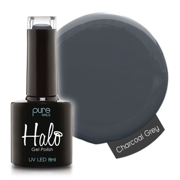 Halo Gel Polish 8ml Charcoal Grey