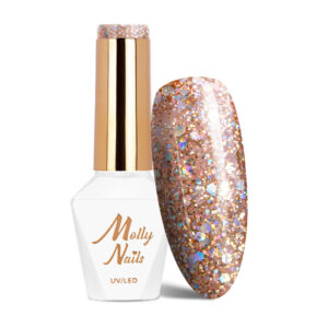 Molly Nails Queens Of Life Rich Gold Hema/di-Hema vrije hybride lak 8g nr. 33