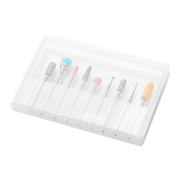 Bitjes set diamant-steen en rubberfreesjes 9 delig - Afbeelding 3