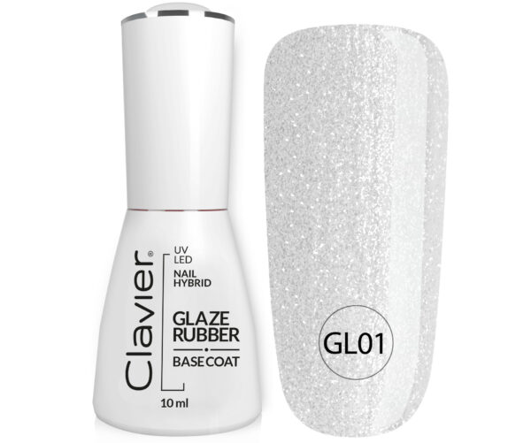 Luxe GLAZE RUBBER BASE Frosted GL01 parel 10 ml