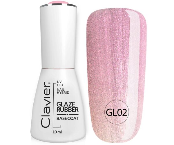 Luxe GLAZE RUBBER BASE Sugary GL02 lichtrose 10 ml