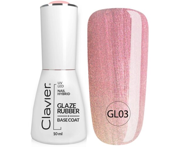 Luxe GLAZE RUBBER BASE Juicy GL03 rose 10 ml