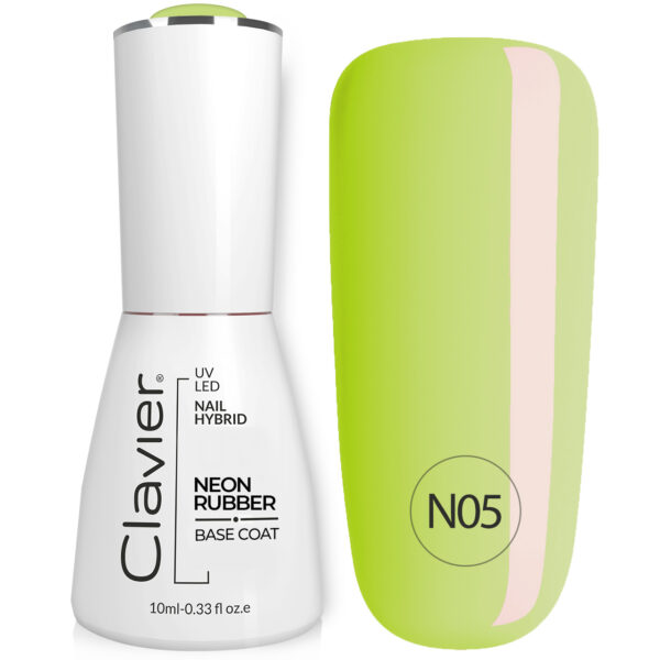 Luxe NEON RUBBER BASIS Yellow Rainbow - N05 10ml