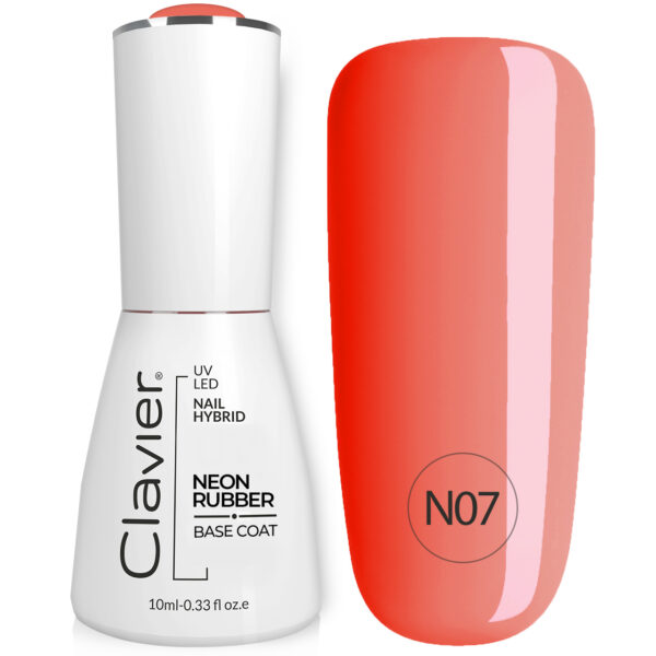 Luxe NEON RUBBER BASIS Red Rainbow - N07 10ml