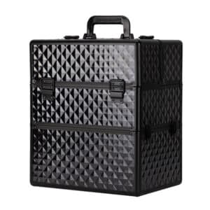 Koffer XXL Diamond 3D zwart zwarte fittingen ( zonder spons)