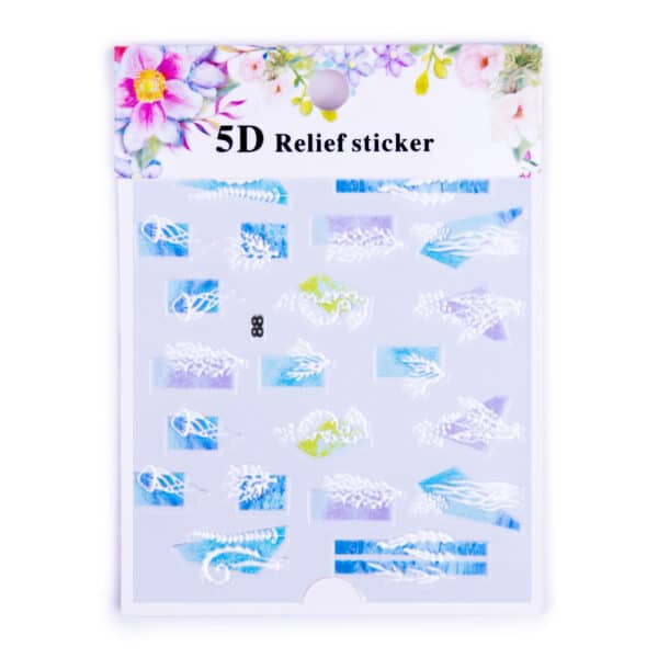 5D zelfklevende sieradenstickers bol acryl marine nr. 88