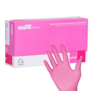 Nitril diagnose- en veiligheidshandschoenen Easycare nitril Roze maat S roze 100 st