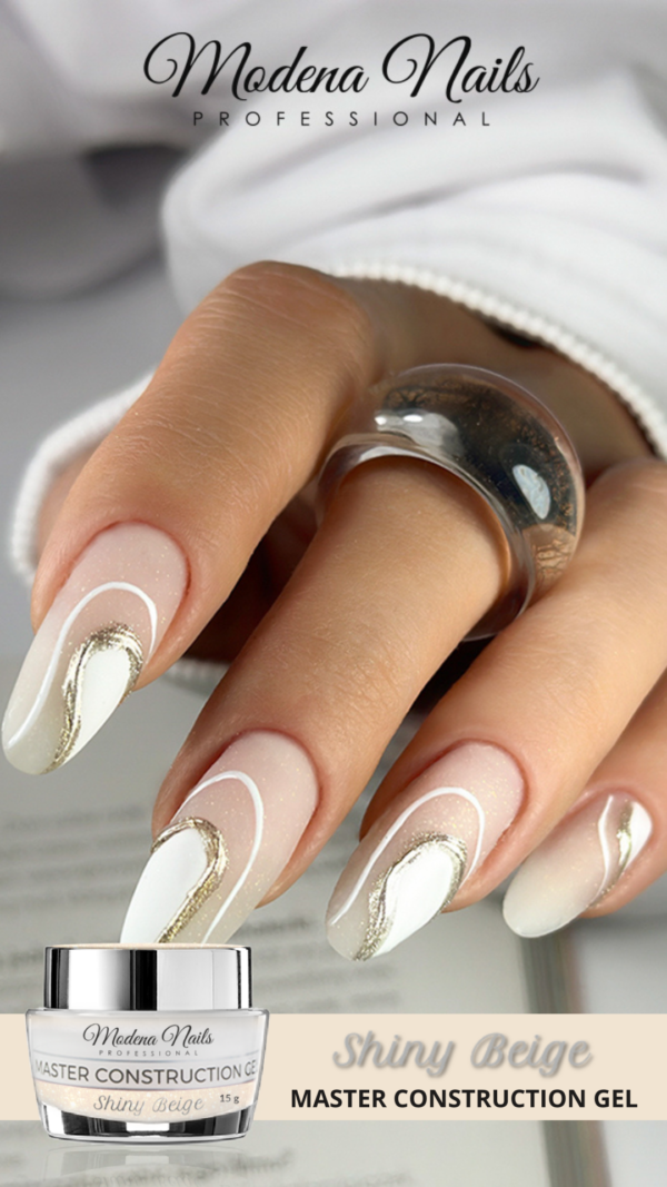 Master Construction Gel - Shiny Beige 30g - Afbeelding 2
