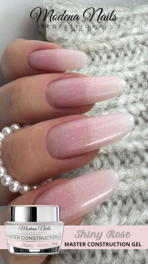 Master Construction Gel - Shiny Rose 30g - Afbeelding 2
