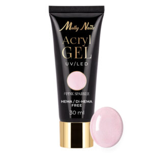 Acrylgel Molly Nails HEMA/Di-HEMA vrij Pink Sparkle 30ml