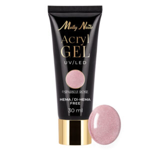 Acrylgel Molly Nails HEMA/Di-HEMA vrij Sparkle Rose 30ml