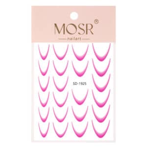 Stickers Frans Ombre smile line donker rose SD-1925 ca. 23 stuks