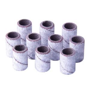 Schuurrolletjes cilinder 6mm korrel #180 AlleMed wit 10 st.