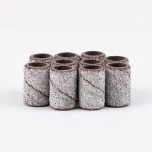 Schuurrolletjes cilinder 6mm korrel #80 AlleMed wit 10 st.