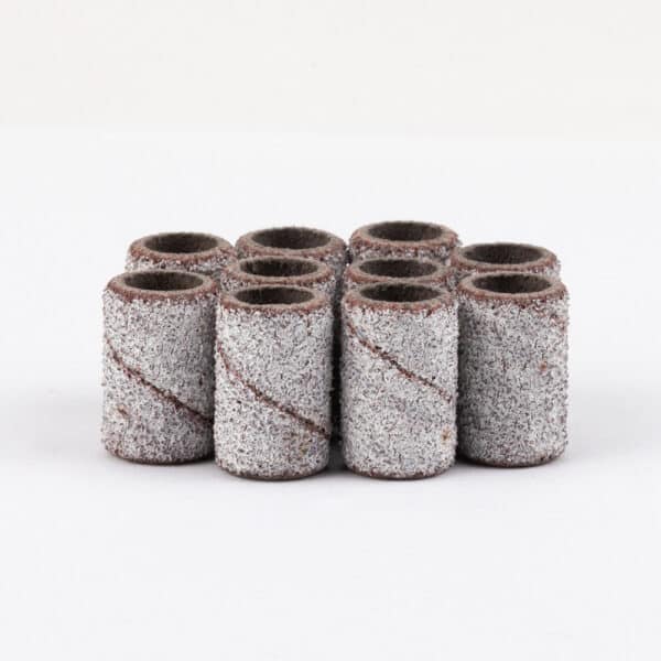 Schuurrolletjes cilinder 6mm korrel #80 AlleMed wit 10 st.