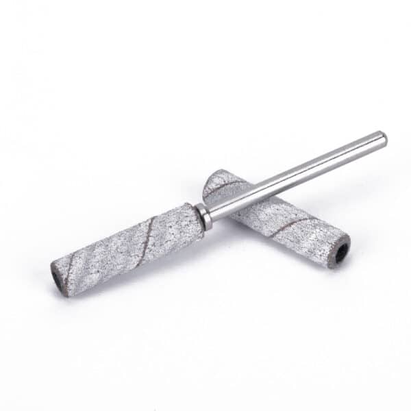 Schuurrolletjes lange cilinder 3mm korrel #180 wit 50 st. - Afbeelding 2