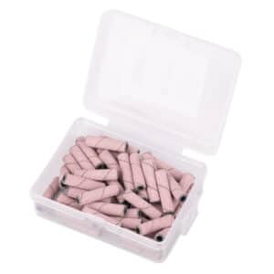 Schuurrolletjes lange cilinder 3mm korrel #240 roze 50 st.