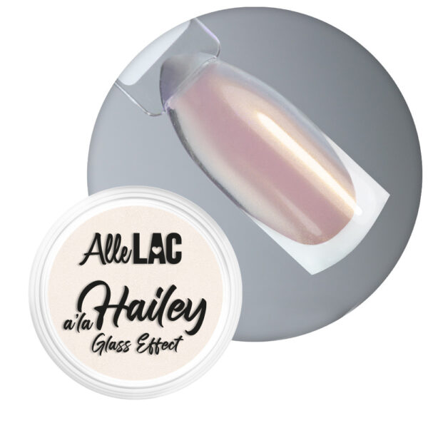 A la Hailey glaseffect AlleLac No.1 nagelpoeder
