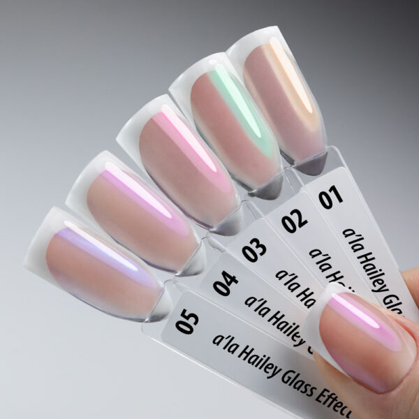 A la Hailey glaseffect AlleLac No.1 nagelpoeder - Afbeelding 2