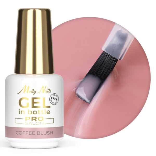 Gel in a Bottle Molly Nails Pro Salon Coffee Blush 15g BIAB