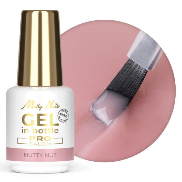 Gel in a Bottle Molly Nails Pro Salon Nutty Nut 15g BIAB