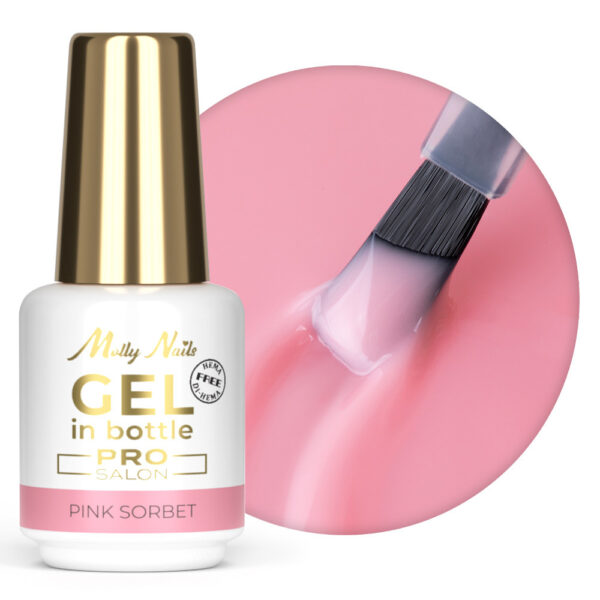 Gel in a Bottle Molly Nails Pro Salon Pink Sorbet 15g BIAB