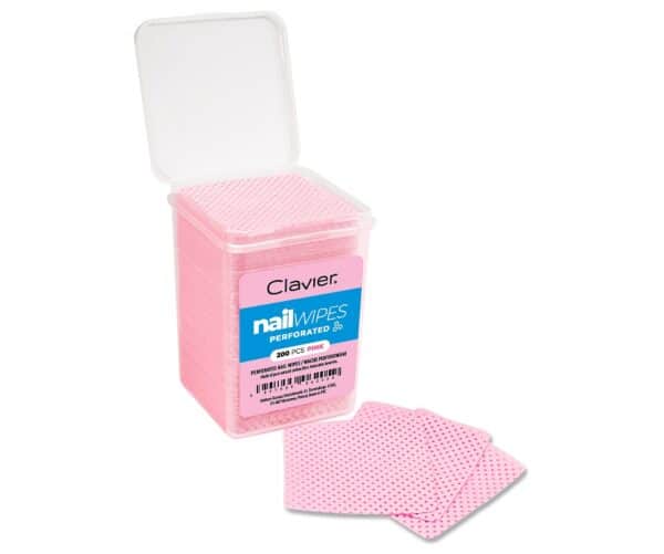 Roze geperforeerde stofvrije katoenen wattenschijfjes
