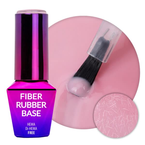 Vezelrubberbasis MollyLac Faded Pink HEMA/Di-HEMA Vrij 10g
