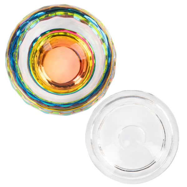 Dappendish van glas met deksel nr.1 - Afbeelding 2