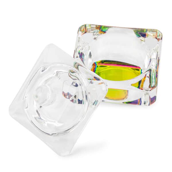 Dappendish van glas met deksel nr.3