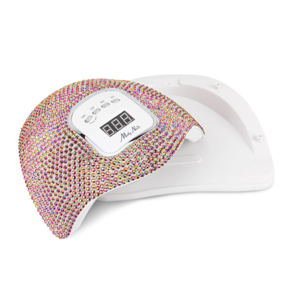 LED/UV lamp Moly Nails X5 MAX 150W crystal pink holo - Afbeelding 3