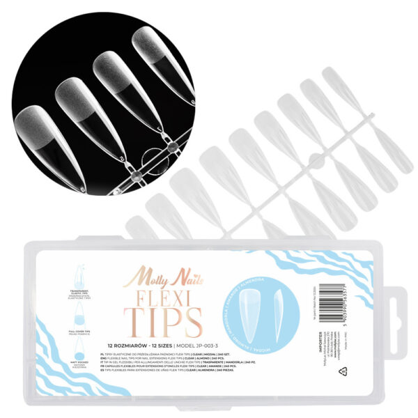 Flexi Tips Molly Nails amandel snelle nagelverlengingstips 240 stuks